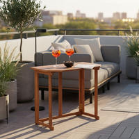 GARTENKLAPPTISCH 90/74/50 cm Holz rechteckig  - Naturfarben, KONVENTIONELL, Holz (90/74/50cm) - Gardenson