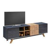 LOWBOARD  in 180/55/40 cm  - Eichefarben/Dunkelgrau, Design (180/55/40cm) - Carryhome