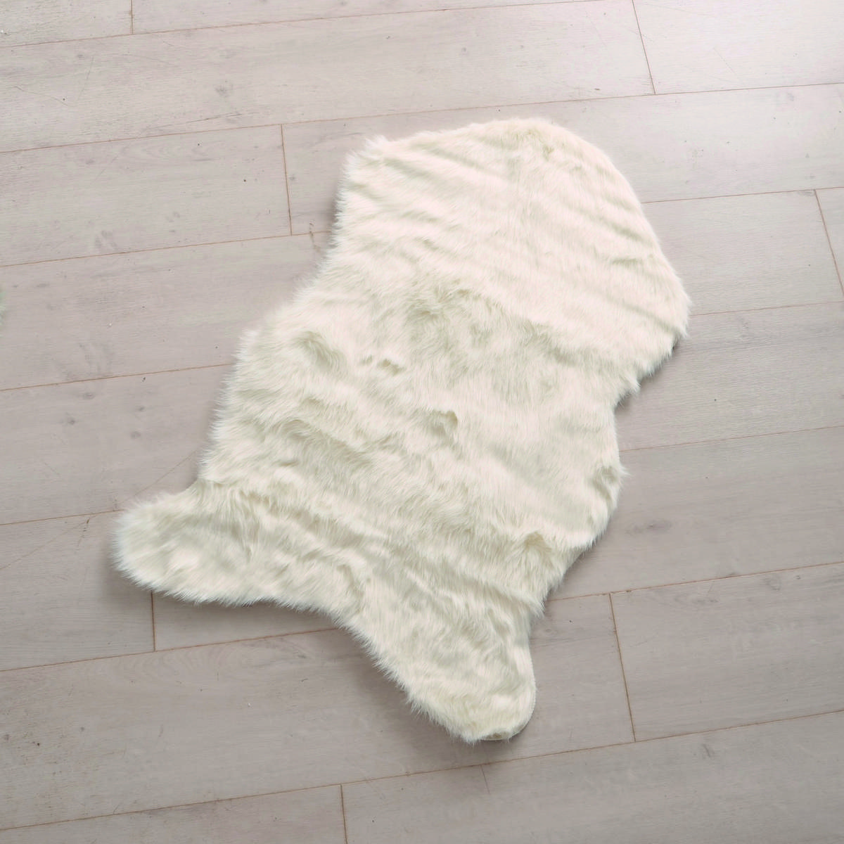 KUNSTFELL  - Salbeigrün/Creme, Basics, Kunststoff (90/60/2cm)