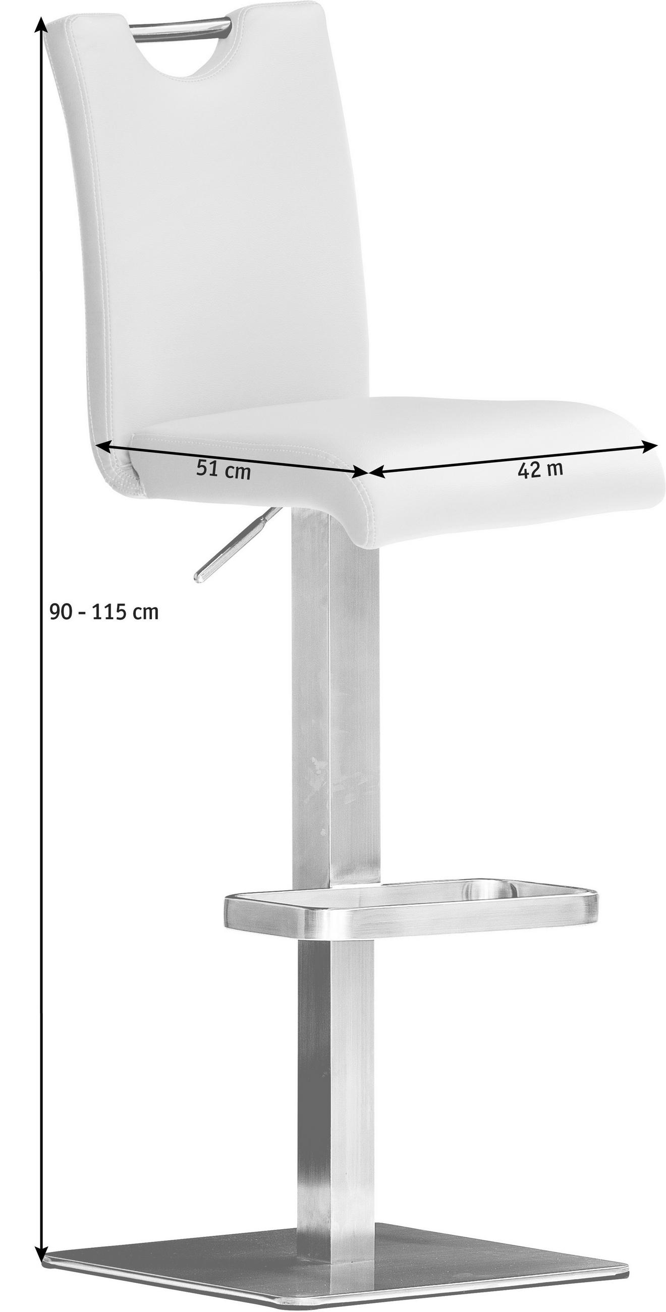 BARPALL i brun, stålfärgad  - stålfärgad/brun, Design, metall/läder (40/90/50cm) - Livetastic