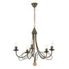 KRONLEUCHTER 60/60/110 cm   - Braun, KONVENTIONELL, Metall (60/60/110cm)