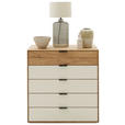 KOMMODE in 92/94,2/44 cm - Kaschmir/Eichefarben, Natur, Glas/Holz (92/94,2/44cm) - Valnatura