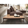 ECKSOFA in Echtleder Dunkelbraun  201/304 cm  - Dunkelbraun/Schwarz, Design, Leder/Metall (201/304cm) - Emilio Belluti