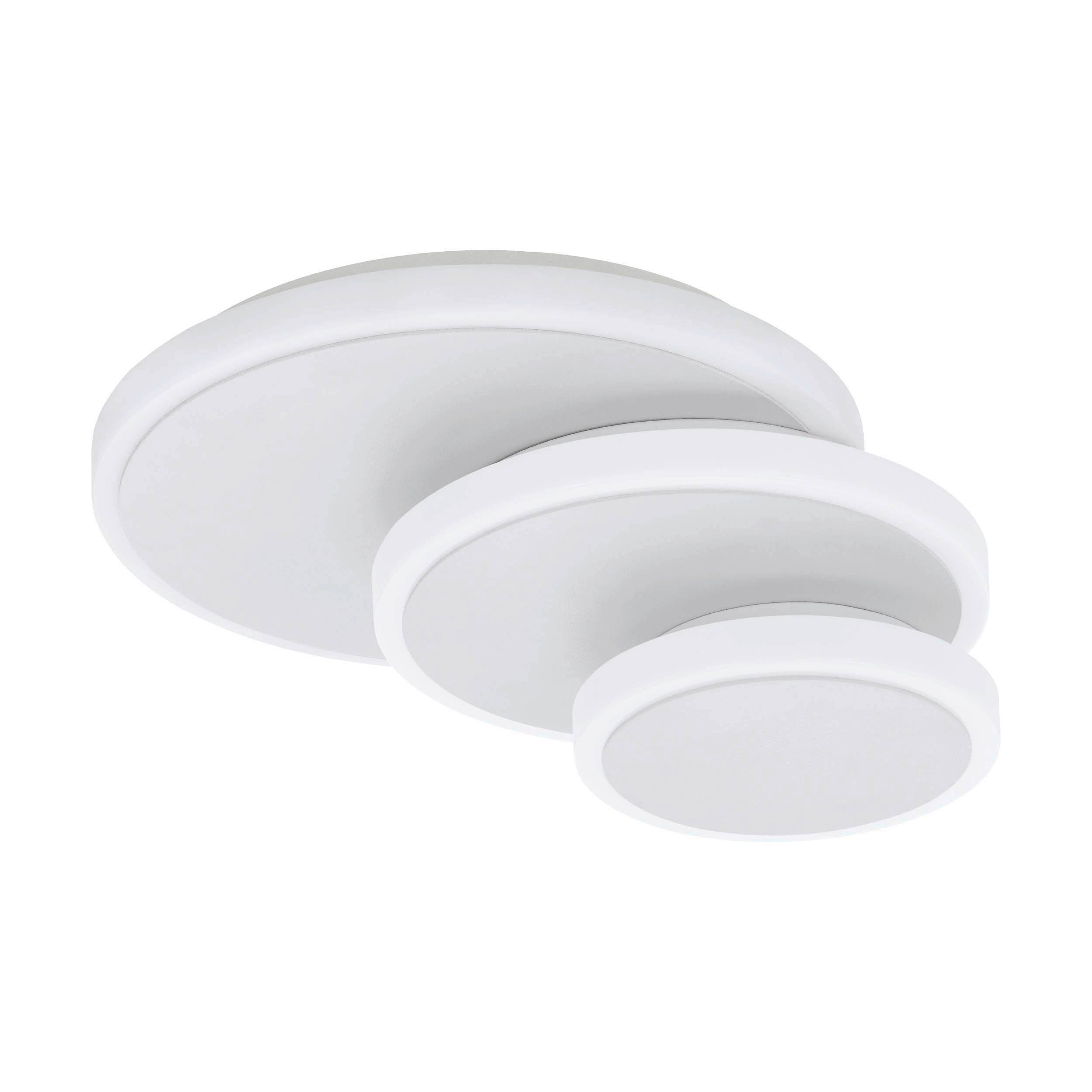DECKENLEUCHTE 6,5 W  25/10 cm    - Weiss, Basics, Kunststoff/Metall (25/10cm) - Eglo