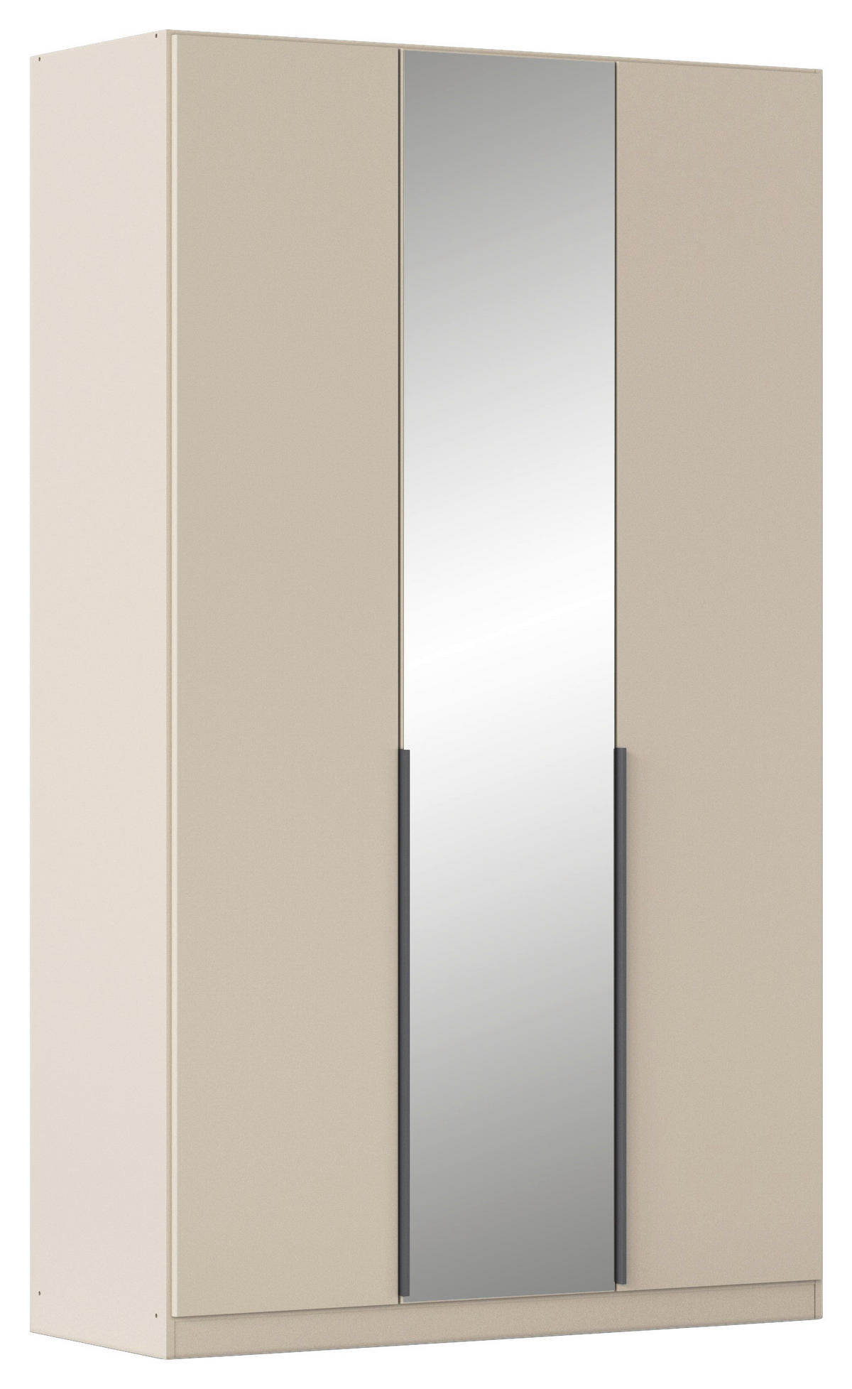 GARDEROB MED GÅNGJÄRN 136/229/54 cm 3-dörrar - champagne/grå, Modern, metall/trämaterial (136/229/54cm) - Rauch Möbel