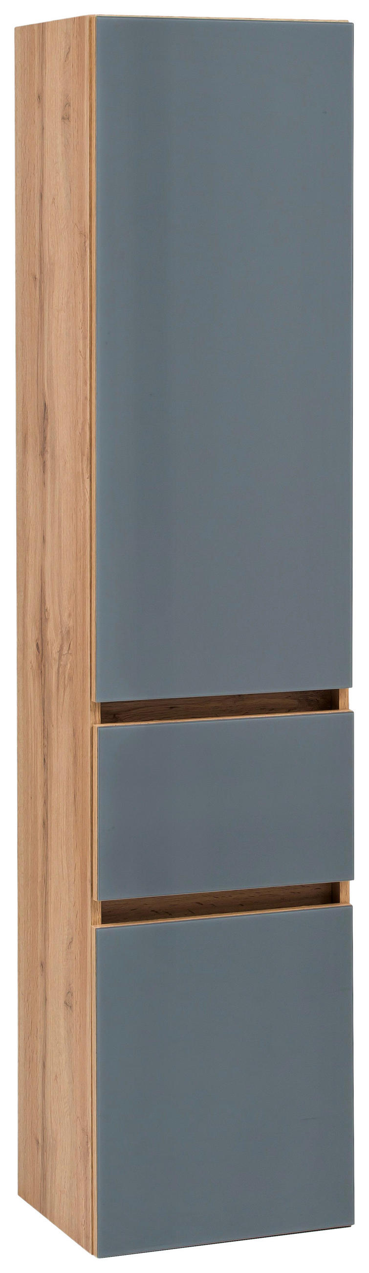 BADEZIMMER  in 160 cm  - Eichefarben/Grau, Konventionell, Glas/Holzwerkstoff (160cm) - Held
