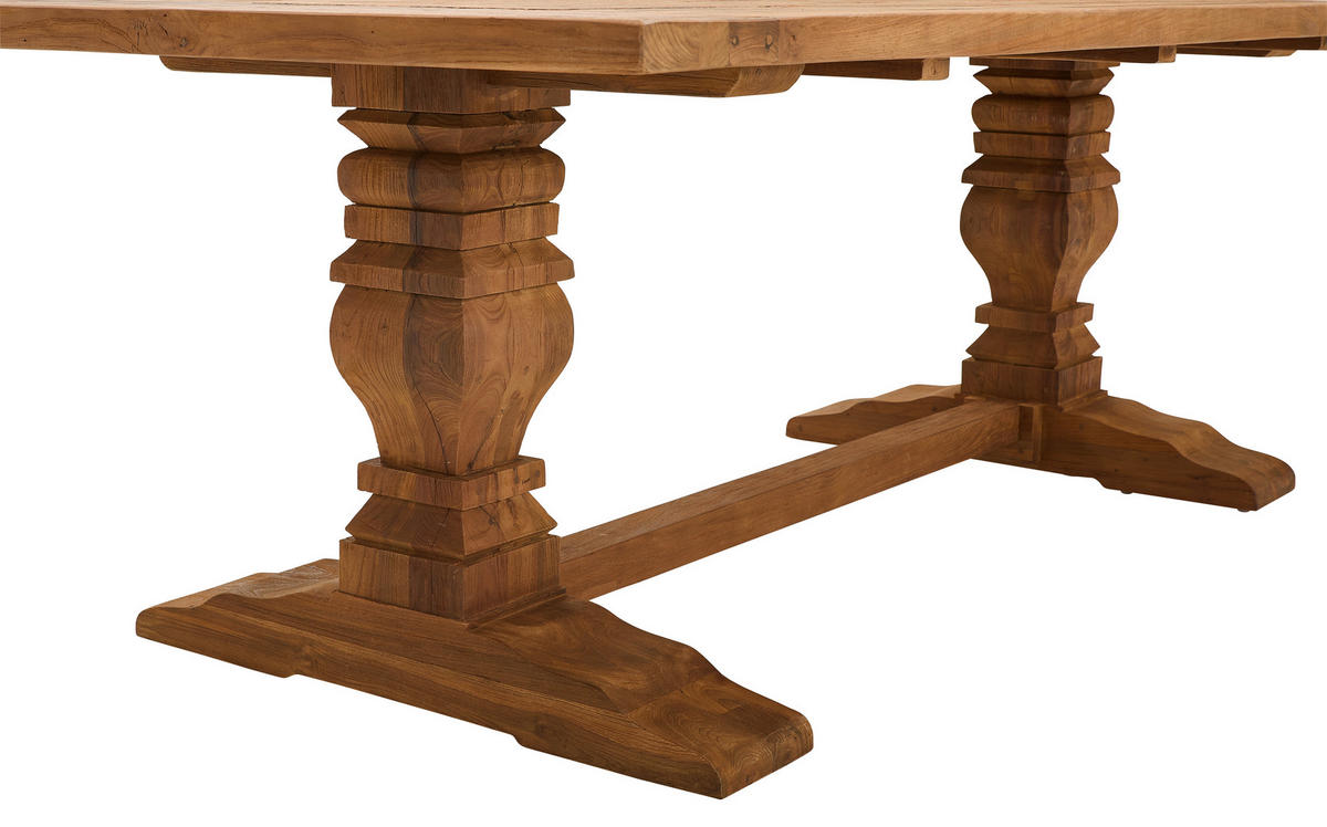 ESSTISCH Teakholz massiv rechteckig Naturfarben, Teakfarben  - Naturfarben/Teakfarben, ROMANTIK / LANDHAUS, Holz (240/110/77cm) - Landscape