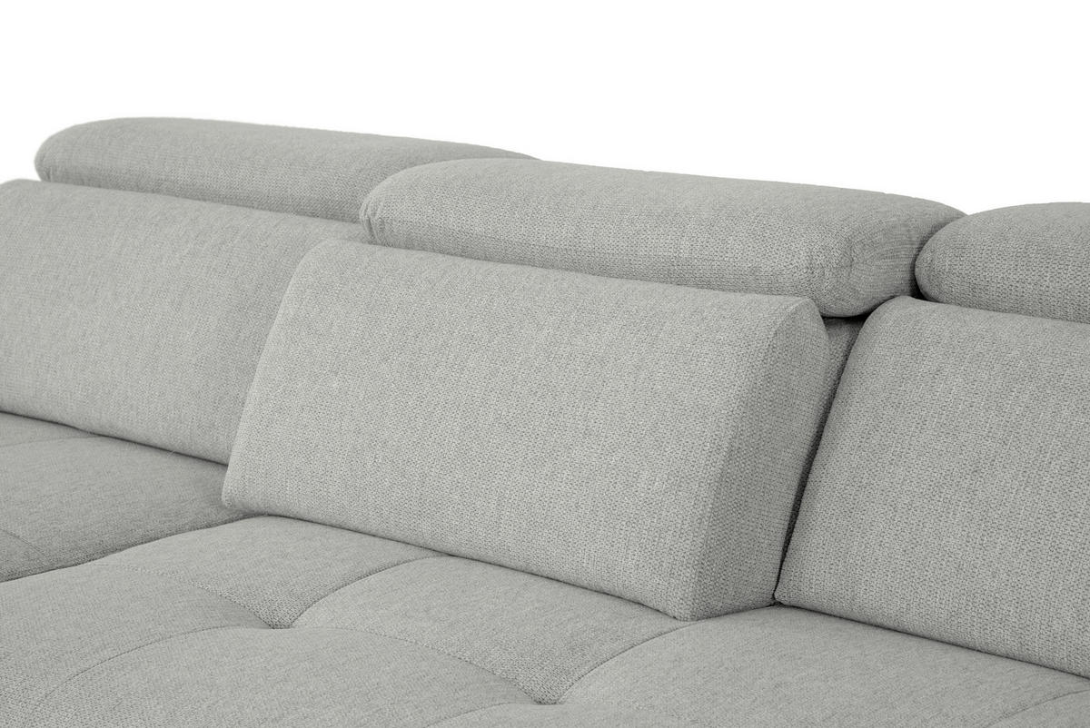 ECKSOFA in Webstoff Olivgrün  - Schwarz/Olivgrün, Design, Textil/Metall (188/296cm) - Livetastic