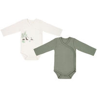WICKELBODY - Naturfarben/Grün, Basics, Textil (62/68null) - Patinio