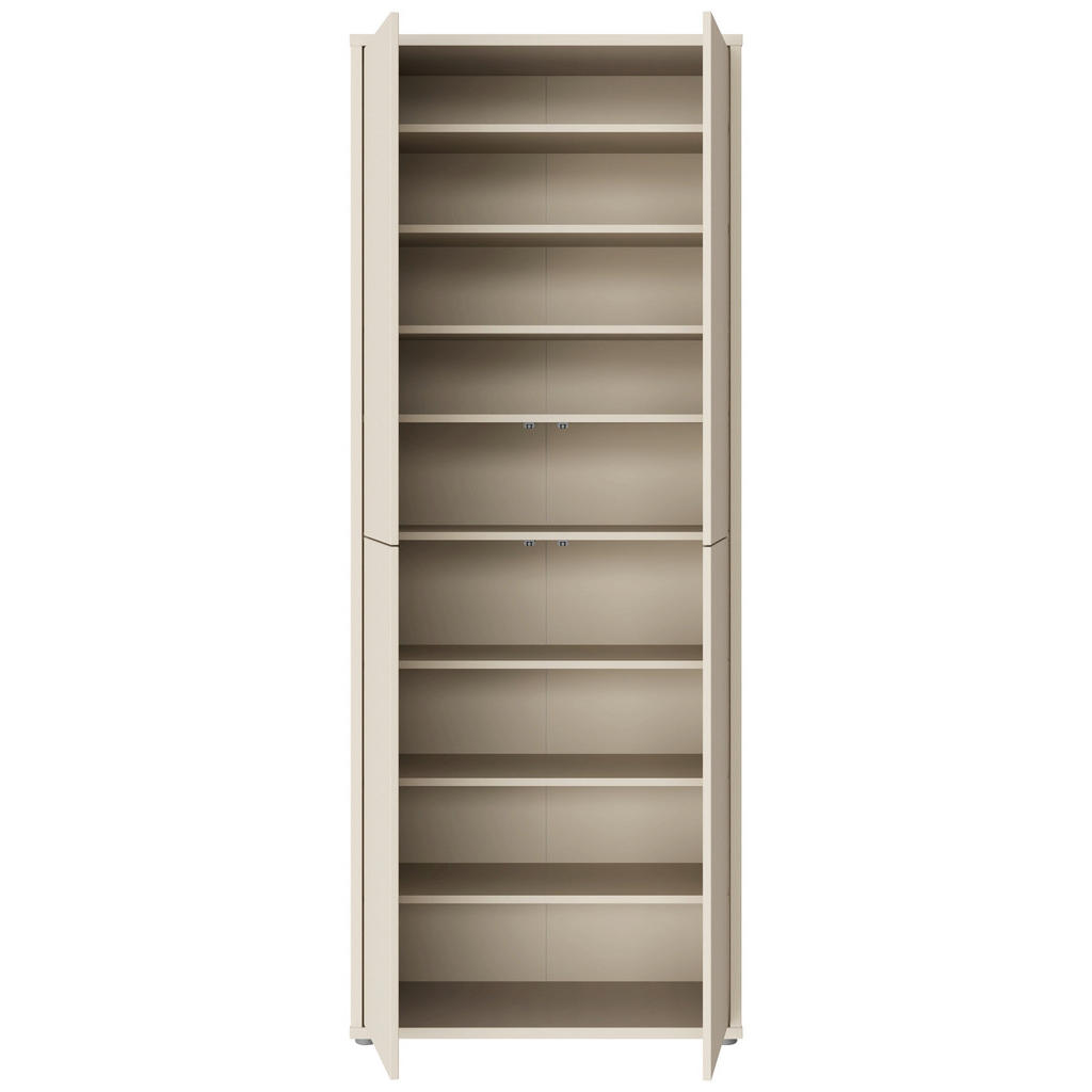Thumbnail - Xora Schuhschrank Alice Springs, Sand, Holzwerkstoff, 8 Fächer, 74.5x191.9x34.9 cm, Typenauswahl, stehend, Garderobe, Sc...