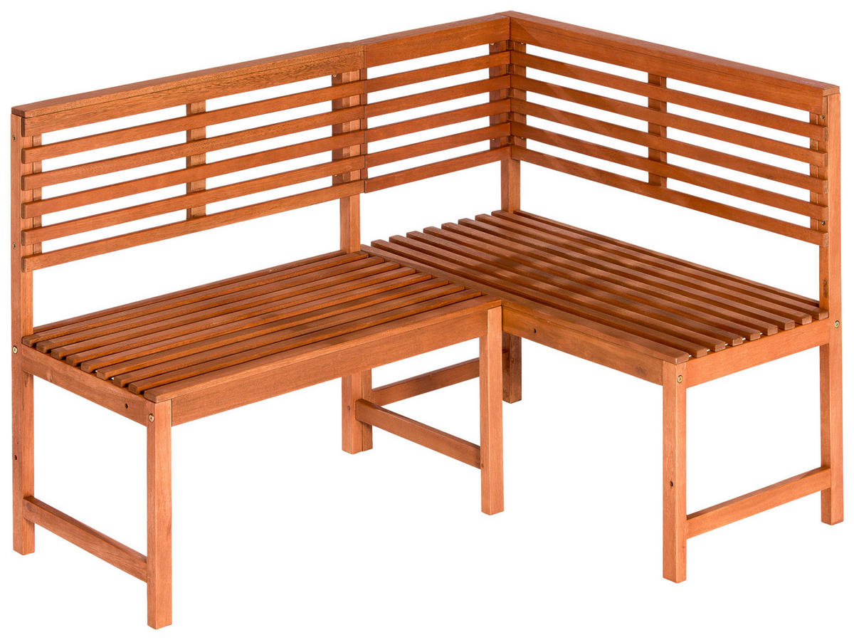 GARTENECKBANK  - Naturfarben, KONVENTIONELL, Holz (142/100cm) - Gardenson