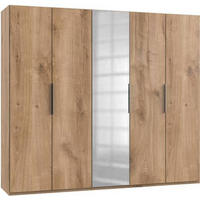 DREHTÜRENSCHRANK in Eichefarben  - Chromfarben/Eichefarben, Modern, Holzwerkstoff (250/216/58cm) - MID.YOU
