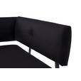 ECKBANK 205/165 cm  in Anthrazit, Schwarz  - Anthrazit/Schwarz, MODERN, Textil/Metall (205/165cm) - Cantus