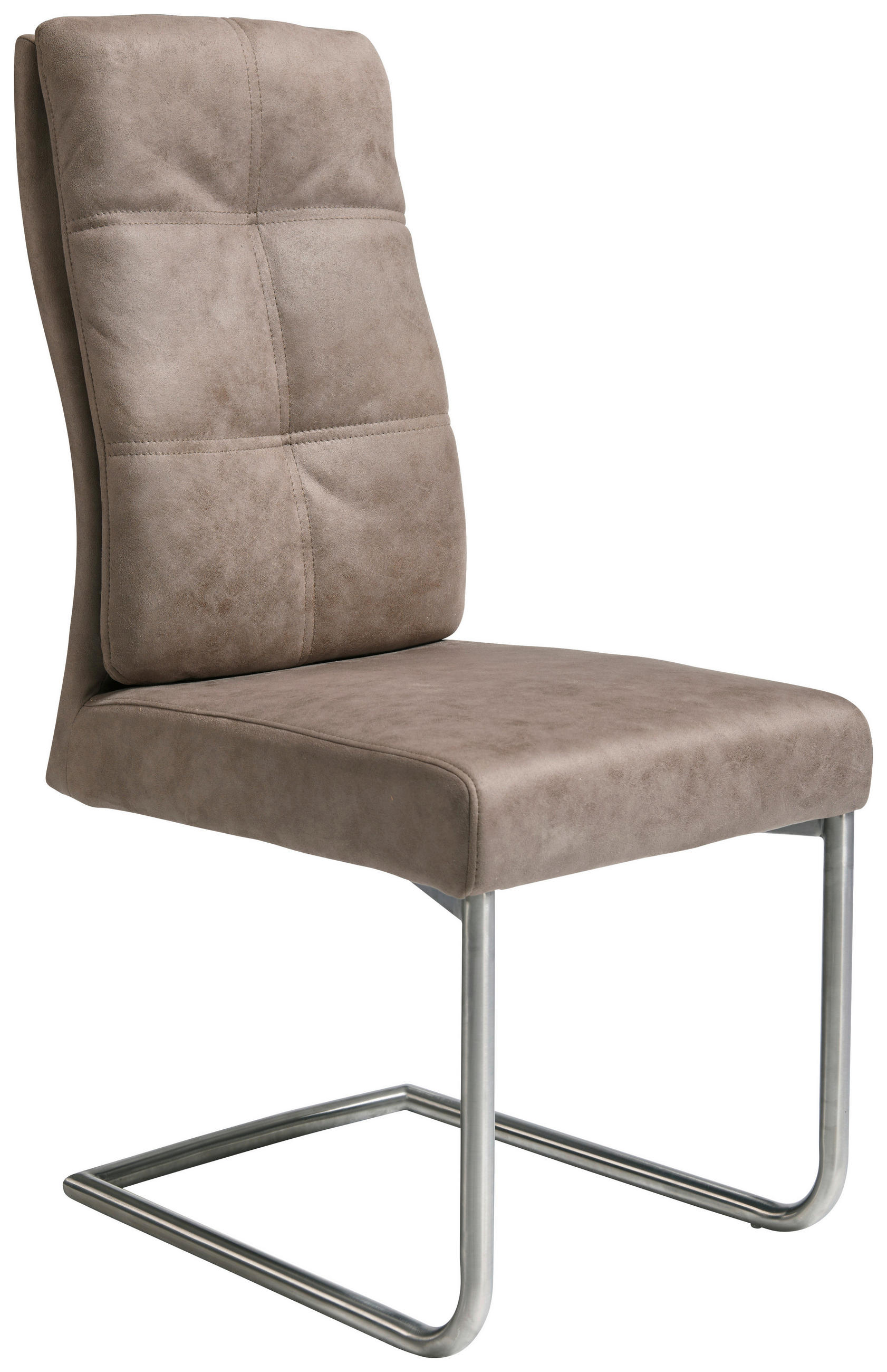 STOLICA NA SANKAMA  svetlobraon       - boja nerđajućeg čelika/svetlobraon, Konvencionalno, metal/tekstil (45/61/99cm) - Livetastic