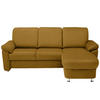 ECKSOFA in Flachgewebe Braun, Grün  - Chromfarben/Braun, Konventionell, Textil/Metall (250/163cm) - Beldomo System
