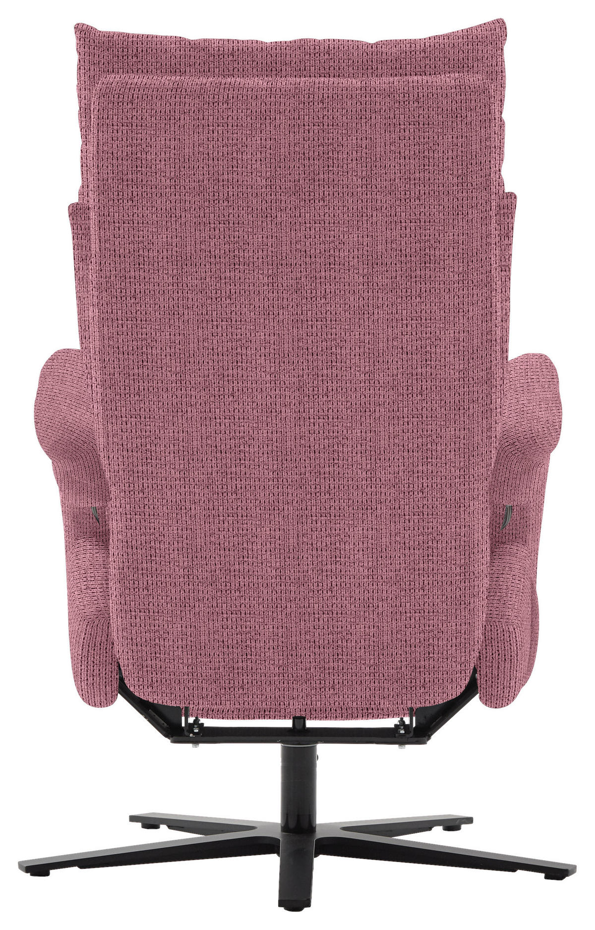 FERNSEHSESSEL in Struktur Flieder  - Flieder/Schwarz, Modern, Textil/Metall (73/113-117/85cm) - Cantus