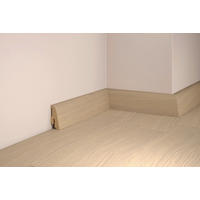 SOCKELLEISTE, Eiche Weiss  - Basics, Holz (250/4/1,8cm) - Tilo