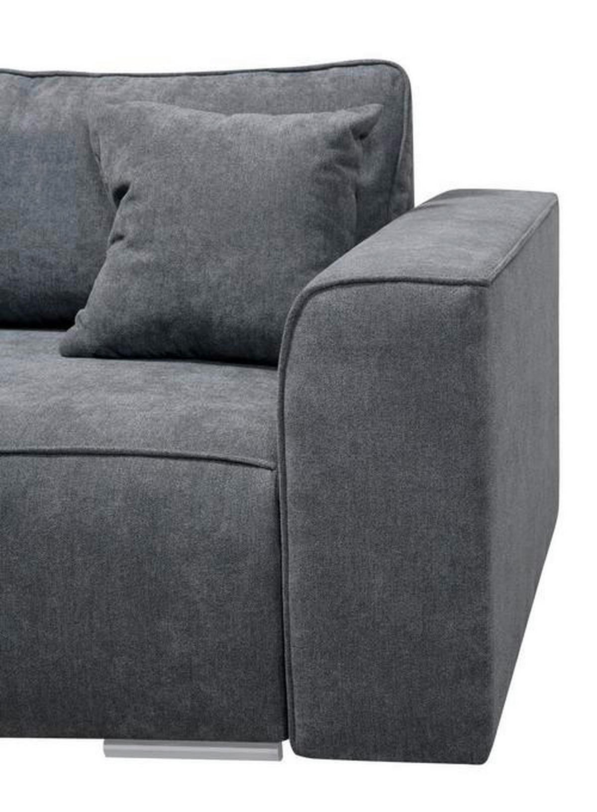 TROSED siva  - siva/boja nikla, Moderno, tekstil (252/85/107cm) - Hom`in