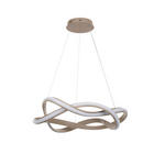 LED-HÄNGELEUCHTE 55/150 cm  - Cappuccino, Design, Kunststoff/Metall (55/150cm) - Novel