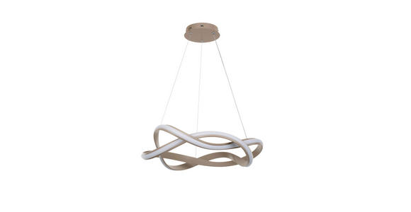LED-HÄNGELEUCHTE 55/150 cm  - Cappuccino, Design, Kunststoff/Metall (55/150cm) - Novel
