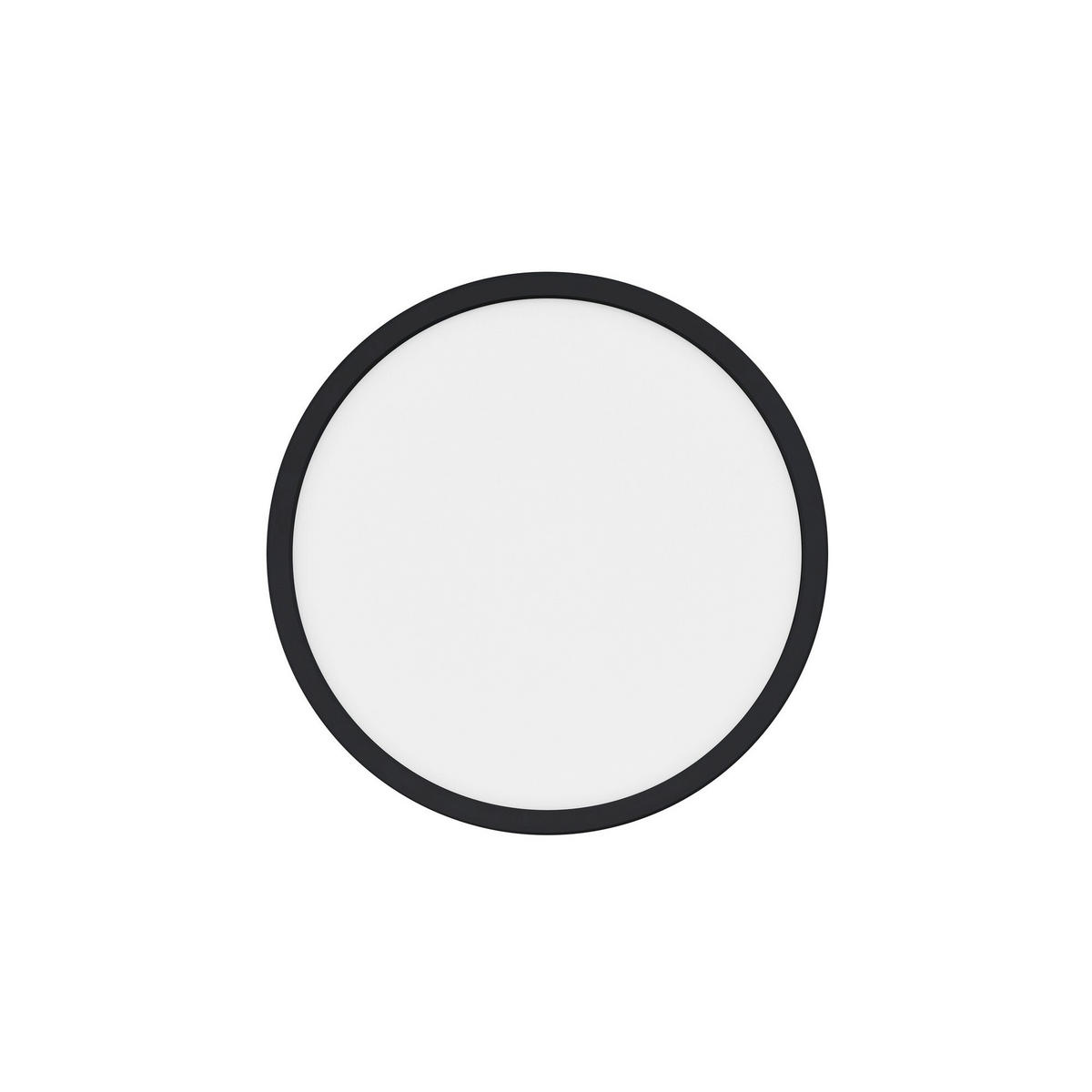 DECKENLEUCHTE 24,4/2,3 cm   - Schwarz, KONVENTIONELL, Kunststoff (24,4/2,3cm) - Nordlux