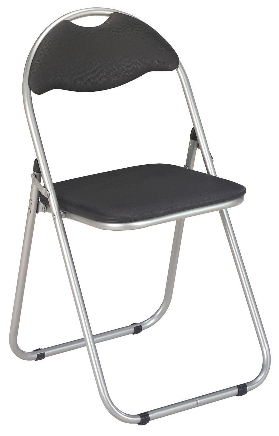 SKLOPIVA STOLICA crna, boje aluminija metal, plastika - crna/boje aluminija, Moderno, metal/plastika (44/80/47cm)
