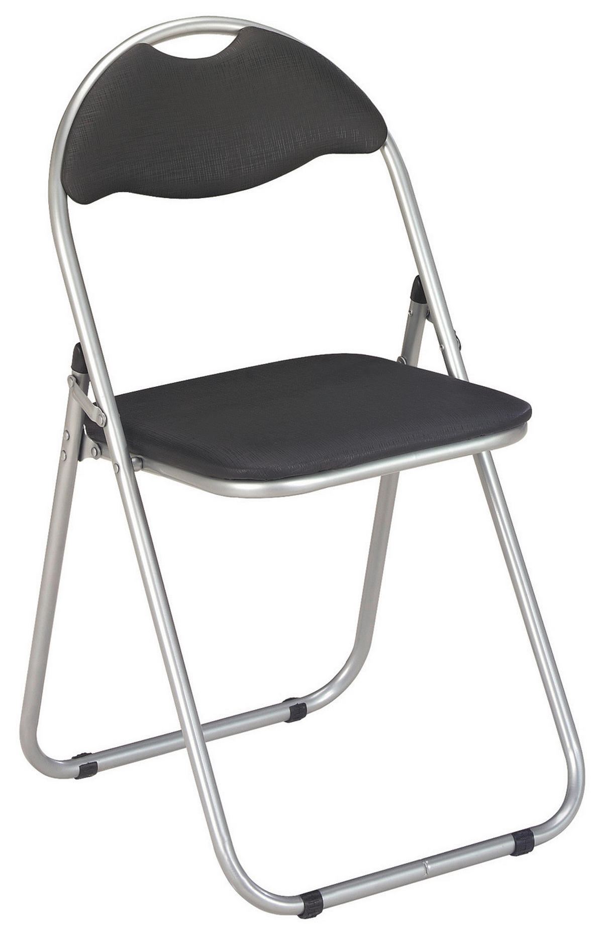 ZLOŽLJIV STOL - črna/barve aluminija, Moderno, kovina/umetna masa (44/80/47cm) - Carryhome