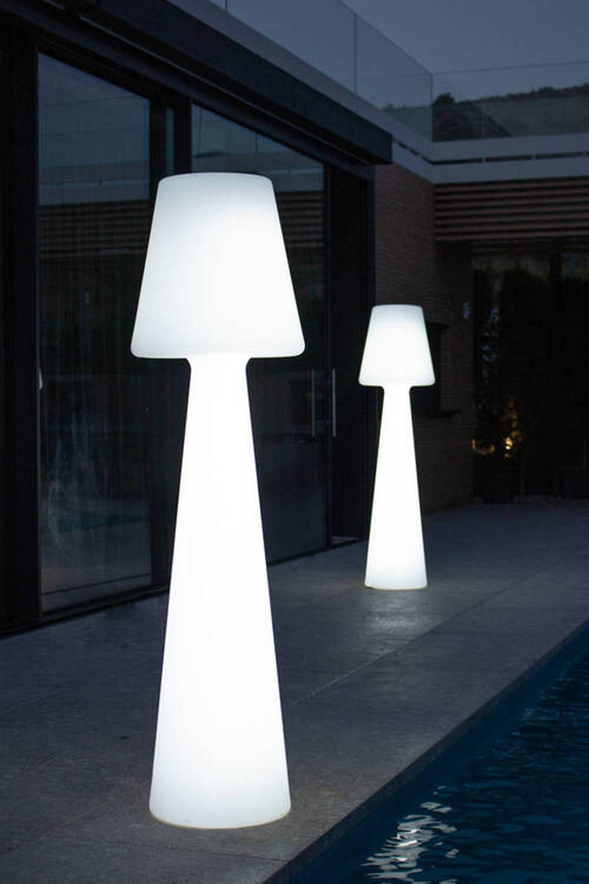 LED-AUßENLEUCHTE 45/165/45 cm   - Weiß, KONVENTIONELL, Kunststoff (45/165/45cm) - New Garden