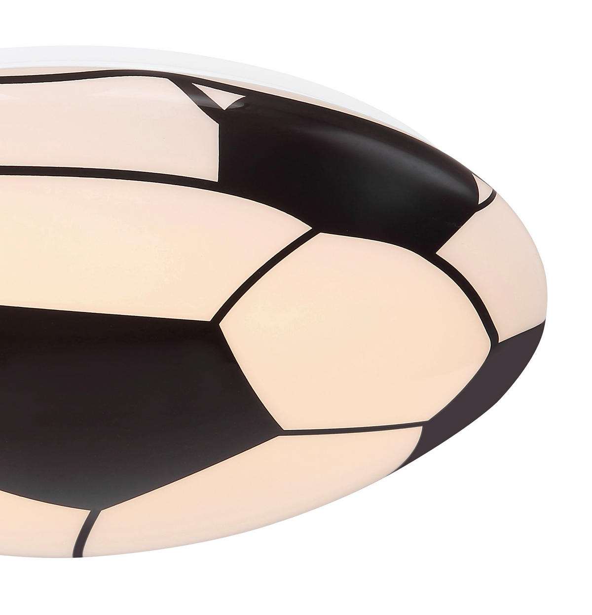 LED-DECKENLEUCHTE 36/10 cm   - Schwarz/Weiß, KONVENTIONELL, Kunststoff/Metall (36/10cm) - Globo