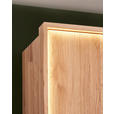 DREHTÜRENSCHRANK  in Anthrazit, Wildeiche  - Wildeiche/Anthrazit, Natur, Glas/Holz (300/218/60cm) - Valnatura