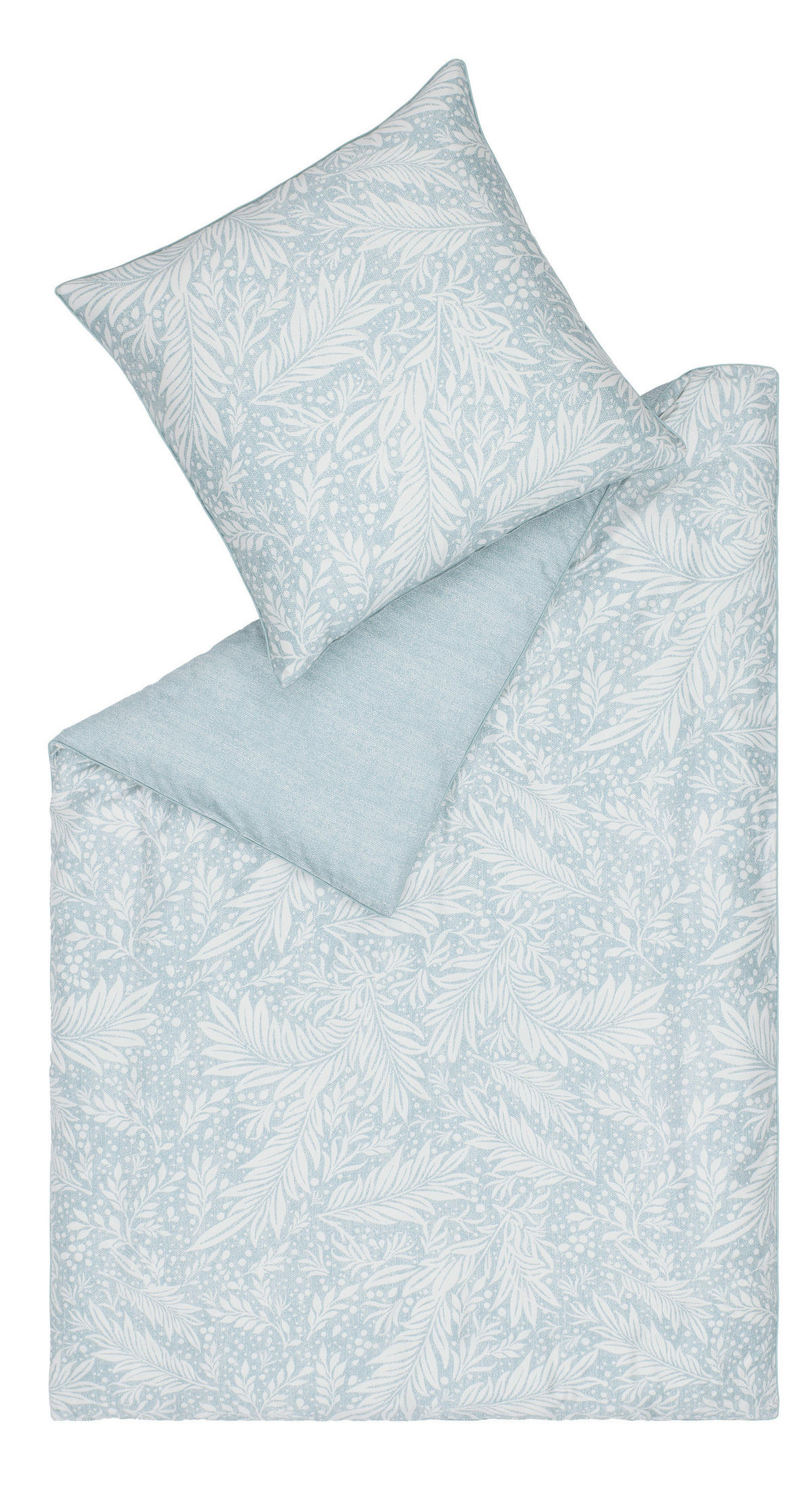 WENDEBETTWÄSCHE E-Victoria Satin 155/220 cm  - Türkis/Salbeigrün, Basics, Textil (155/220cm) - Esprit