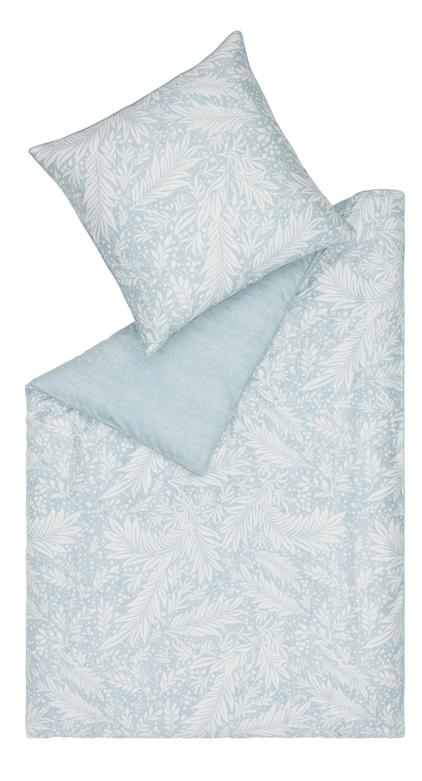 Esprit Wendebettwäsche E-Victoria Creme, Grün, Türkis, Salbeigrün 155x220 cm