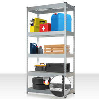 SCHWERLASTREGAL 90/180/45 cm  - Zinkfarben, Basics, Metall (90/180/45cm) - Floordirekt