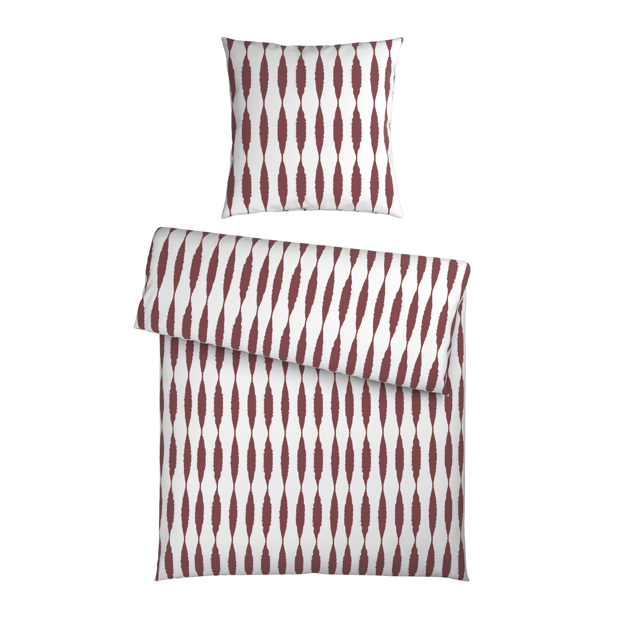 BETTWÄSCHE Voile 155/220 cm  - Braun/Rosa, Textil (155/220cm) - Novel