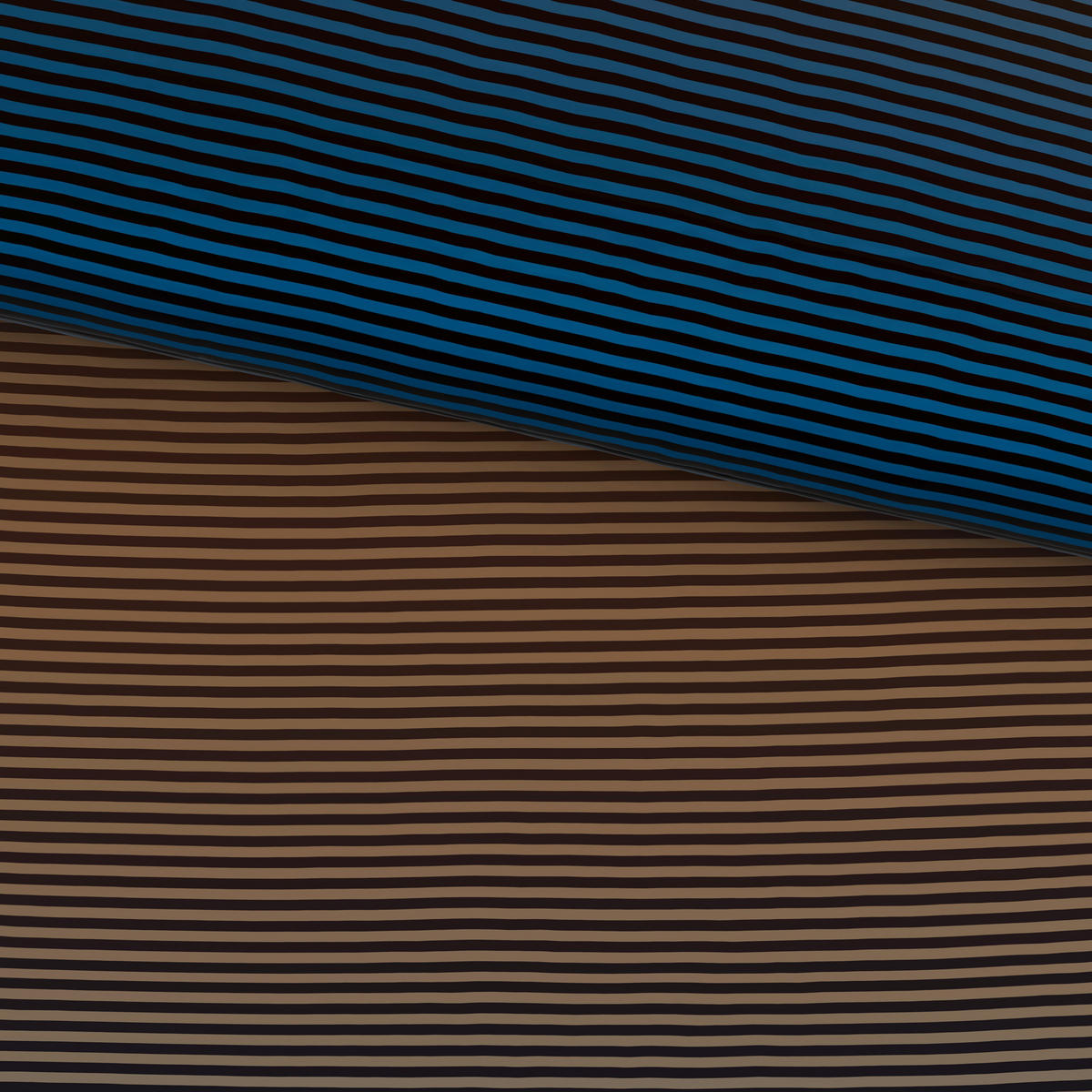 BETTWÄSCHE Satin 140/200 cm  - Blau/Gelb, Textil (140/200cm) - Novel