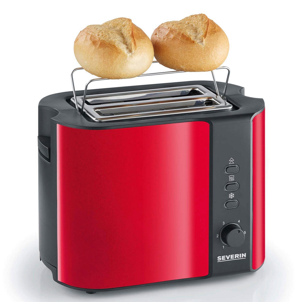 TOASTER SEVERIN MARY AT 2217  - Rot/Schwarz, Kunststoff/Metall (26/18,5/19,5cm) - Severin