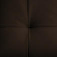 ECKSOFA in Echtleder Dunkelbraun  313/165 cm  - Dunkelbraun/Schwarz, Design, Leder/Metall (313/165cm) - Emilio Belluti