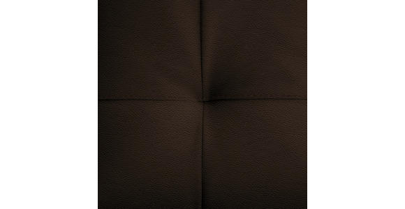 ECKSOFA in Echtleder Dunkelbraun 313/165 cm - Dunkelbraun/Schwarz, Design, Leder/Metall (313/165cm) - Emilio Belluti