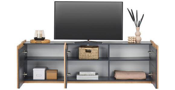 LOWBOARD  in 181,1/57/42 cm  - Eichefarben, Design, Holz/Holzwerkstoff (181,1/57/42cm) - Linea Natura