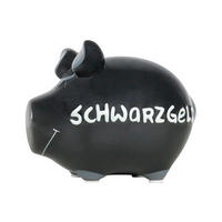 SPARDOSE  - Schwarz, Basics, Keramik (12,5/9/9cm)
