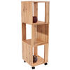 REGAL 34/111/34 cm barve hrasta  - barve hrasta, Moderno, umetna masa/leseni material (34/111/34cm) - Carryhome