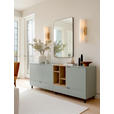 SIDEBOARD Eichefarben, Salbeigrün  210,4/89,4/42 cm  - Eichefarben/Salbeigrün, MODERN, Holzwerkstoff/Metall (210,4/89,4/42cm) - Carryhome