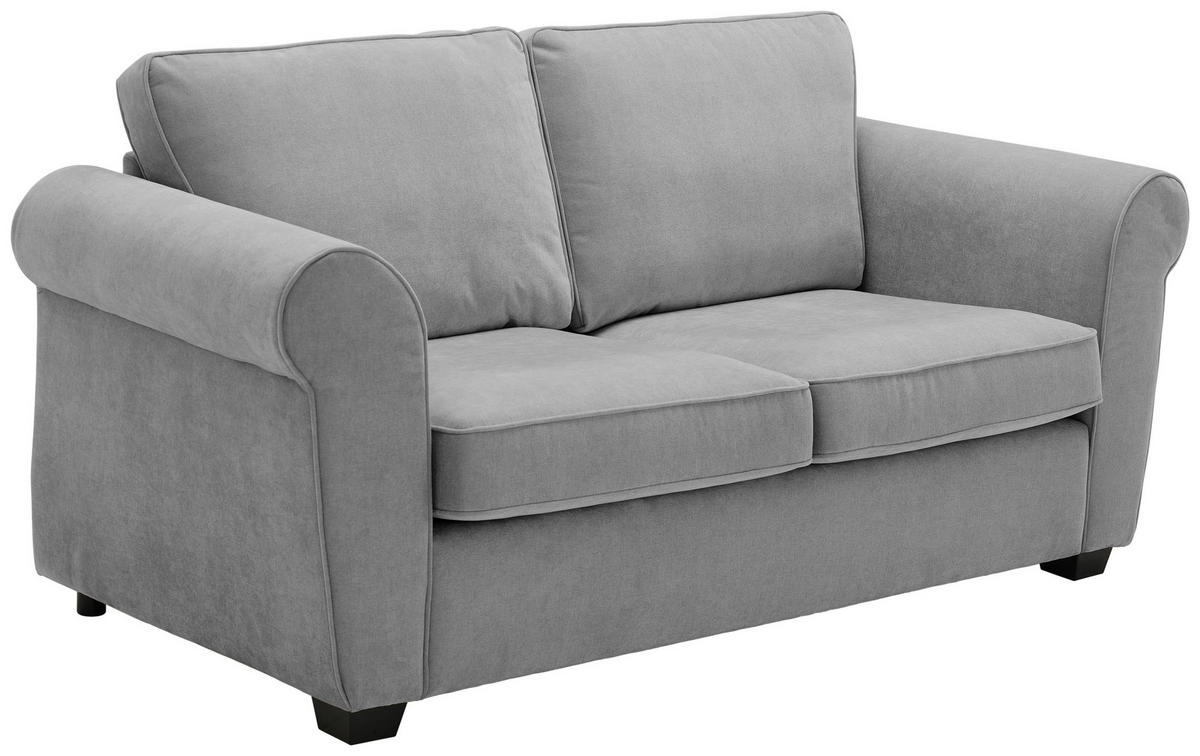 2,5-SITZER Chenille Grau  - Schwarz/Grau, KONVENTIONELL, Kunststoff/Textil (196/88/86cm) - Carryhome