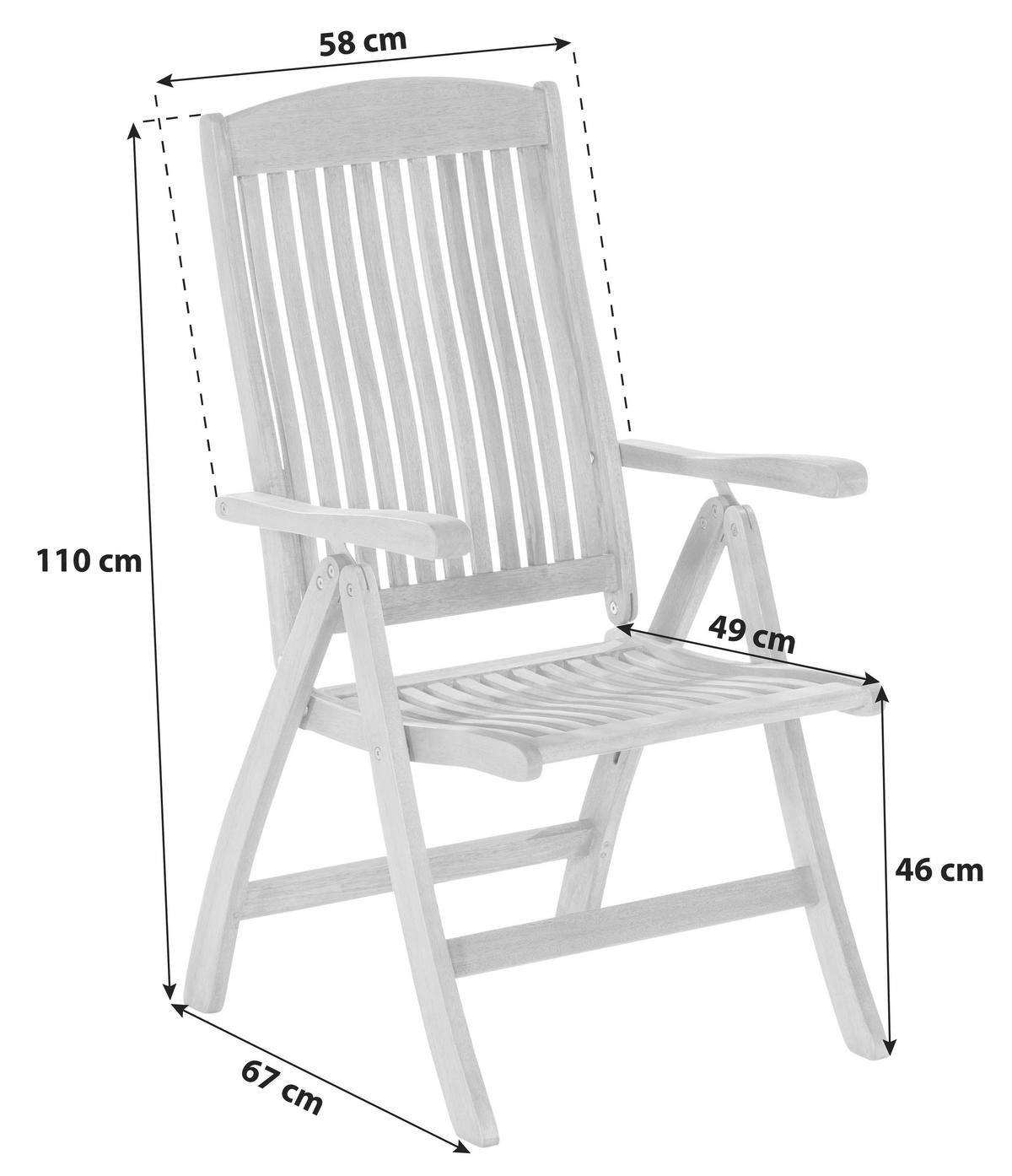 GARTENSET Eukalyptusholz Hartholz  - Naturfarben/Grün, KONVENTIONELL, Holz/Textil - Gardenson