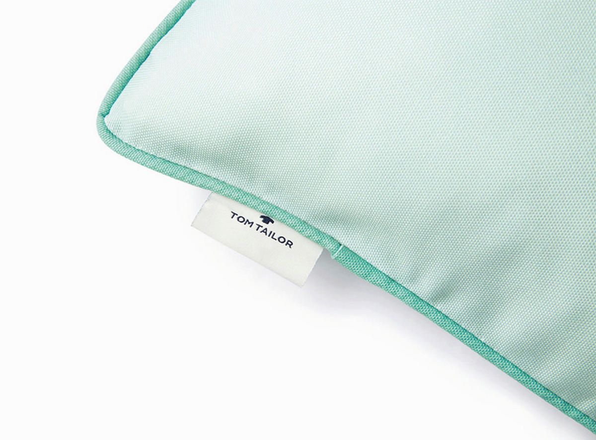 KUDDFODRAL Dove Signature 40/40 cm  - jadegrön, Klassisk, textil (40/40cm) - Tom Tailor