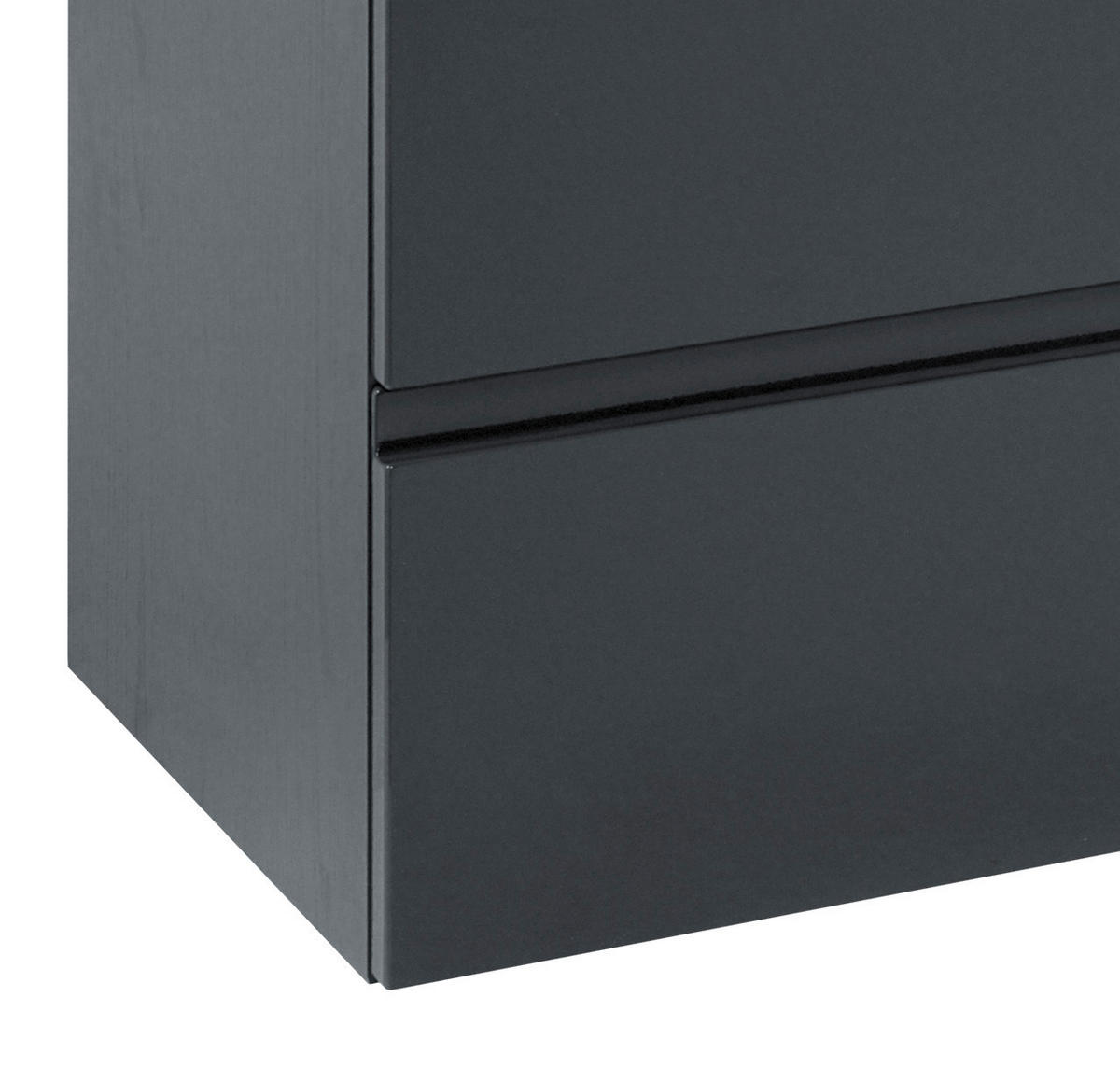 TVÄTTSTÄLL MED KOMMOD 60 cm  - vit/grafitfärgad, Design, trämaterial/sten (60cm) - Held