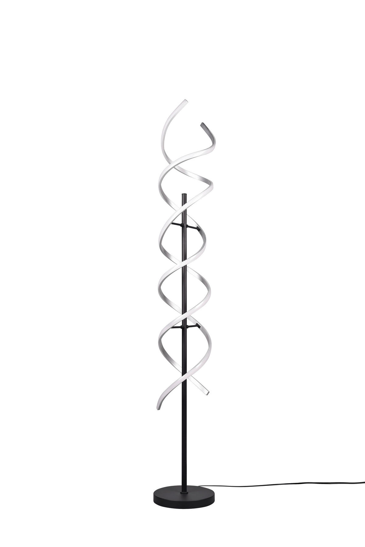 LED-GOLVLAMPA Sequence 23/150 cm    - aluminiumfärg/svart, Design, metall (23/150cm)