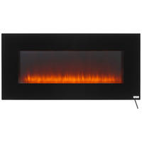 KAMIN ELEKTRIČNI - crna, Design, staklo/metal (107/50,8/12cm) - Xora