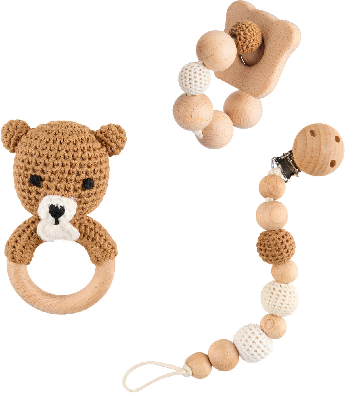 KINDERSPIELSET  - Multicolor, Basics, Holz/Textil - Patinio