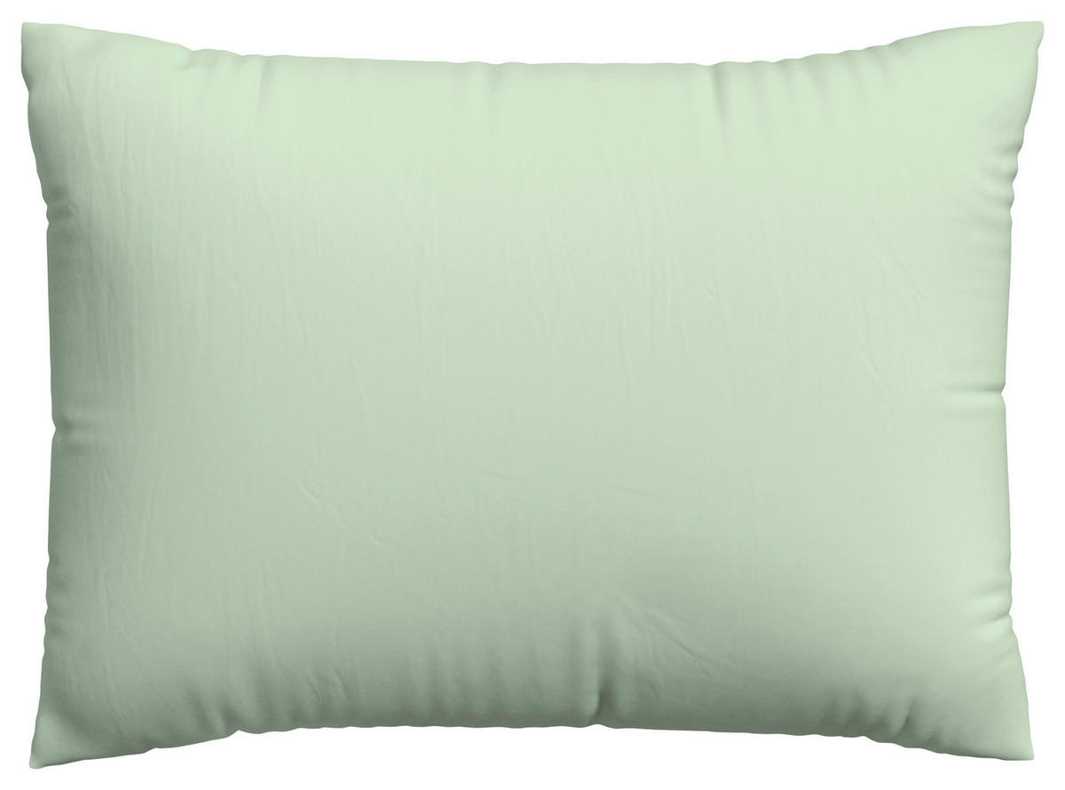 KOPFPOLSTERBEZUG KNITTED JERSEY 70/90 cm  - Hellgrün, Basics, Textil (70/90cm) - Schlafgut
